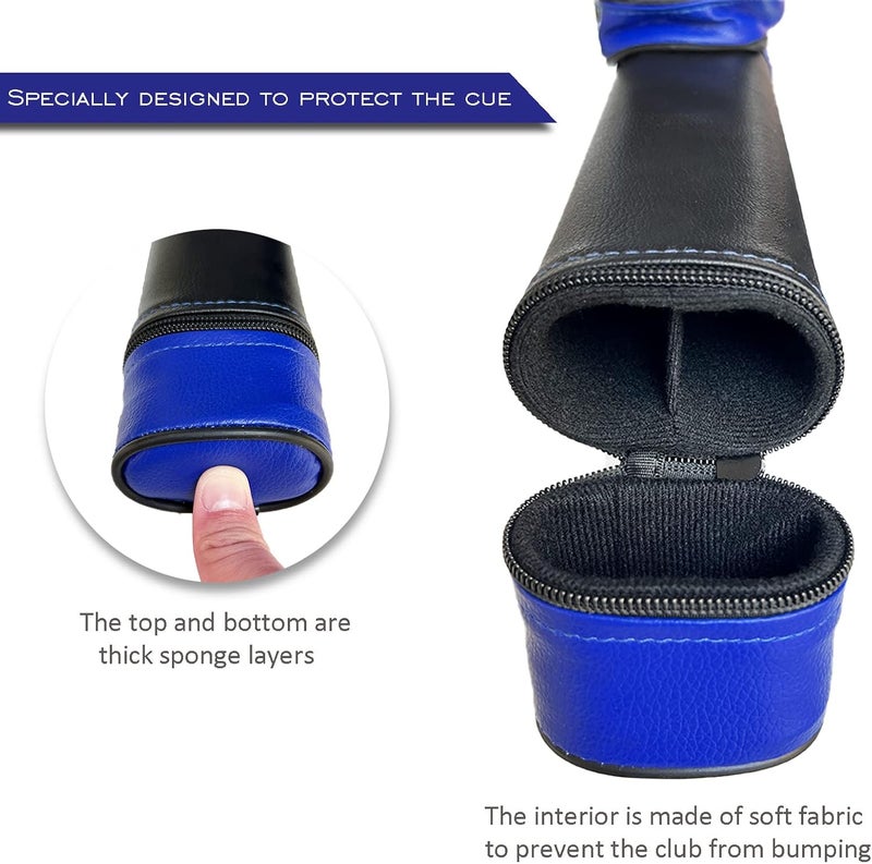 TalveX 1x1 Hard cue case Pool Cue Billiard Stick Carrying Case(Holds 1 Butt/1 Shaft) - Image 5